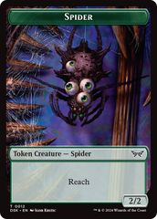 Insect (0013) // Spider Double-Sided Token [Duskmourn: House of Horror Tokens] | Pegasus Games WI