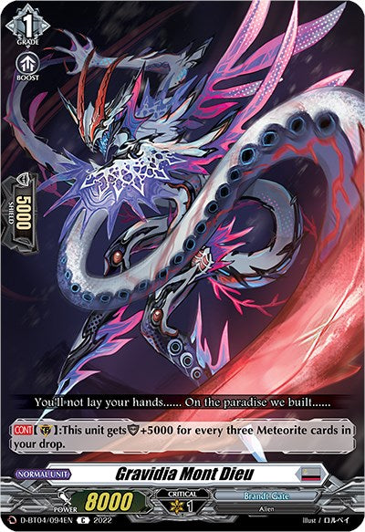 Gravidia Mont Dieu (D-BT04/094EN) [Awakening of Chakrabarthi] | Pegasus Games WI