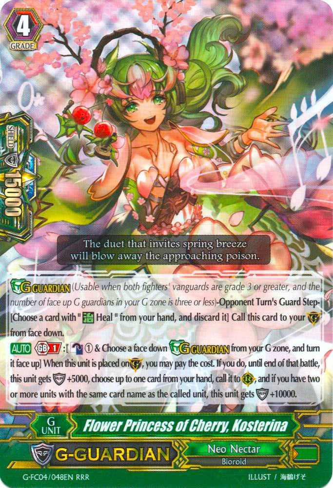 Flower Princess of Cherry, Kosterina (G-FC04/048EN) [Fighters Collection 2017] | Pegasus Games WI