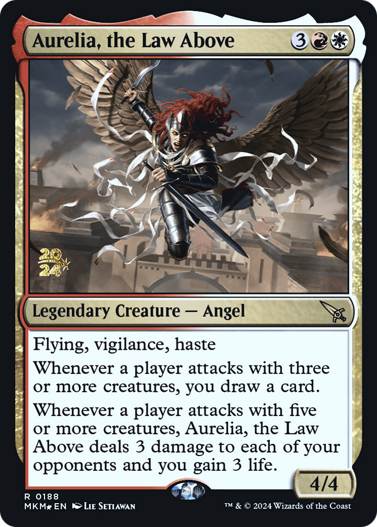 Aurelia, the Law Above [Murders at Karlov Manor Prerelease Promos] | Pegasus Games WI