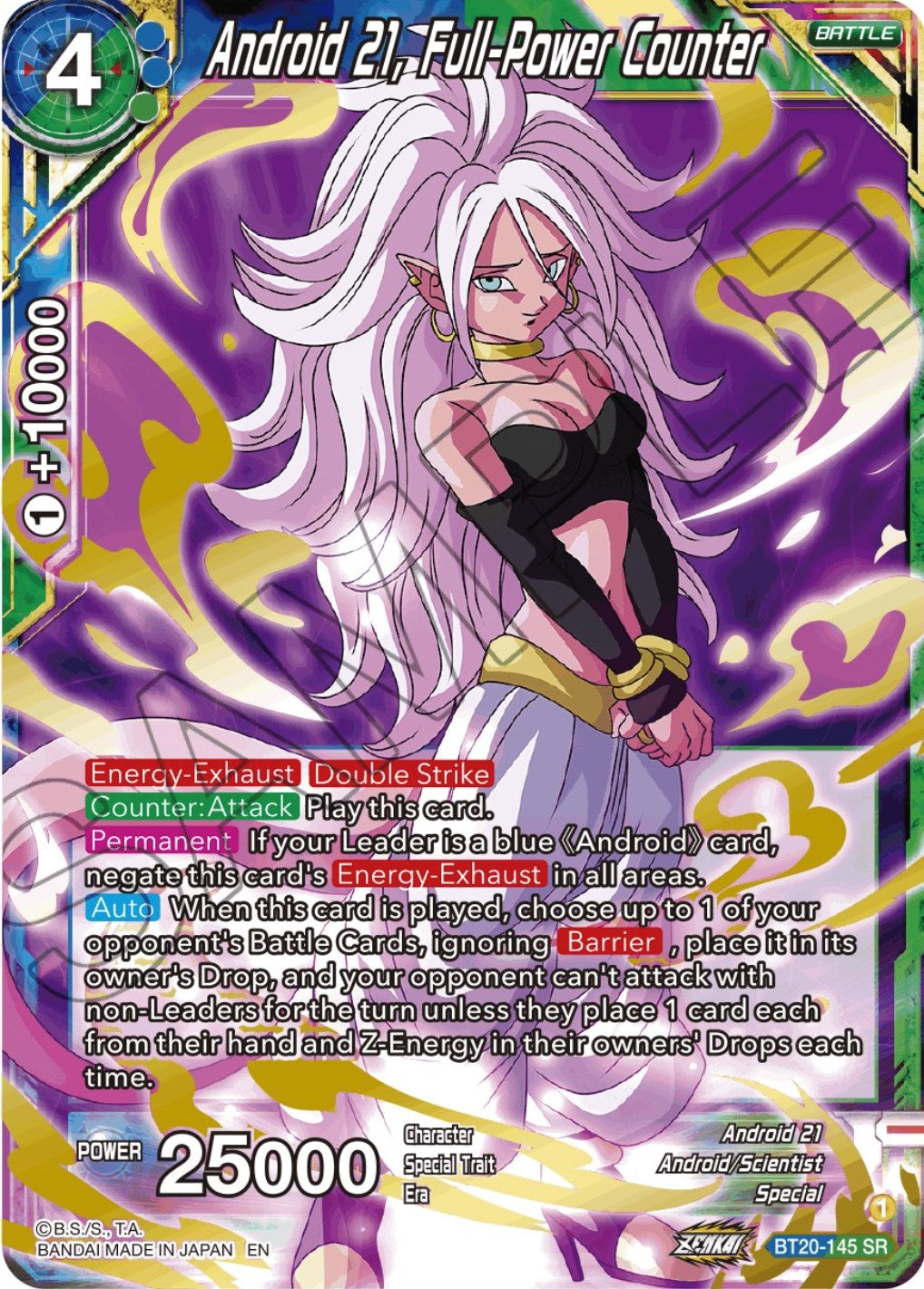 Android 21, Full-Power Counter (BT20-145) [Power Absorbed] | Pegasus Games WI