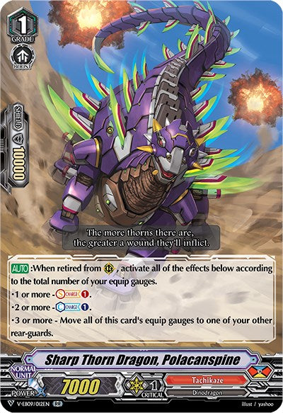 Sharp Thorn Dragon, Polacanspine (V-EB09/012EN) [The Raging Tactics] | Pegasus Games WI