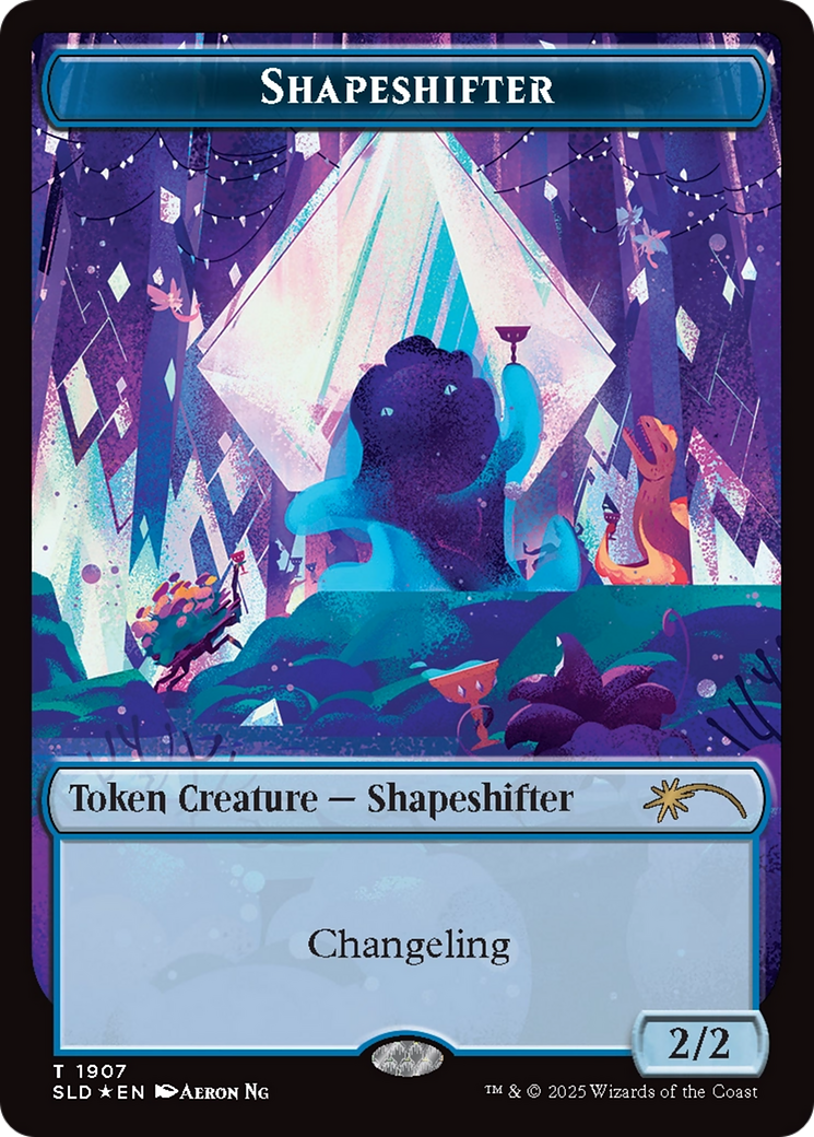Shapeshifter Token (1907) (Double Rainbow Foil) [Secret Lair Drop Series] | Pegasus Games WI