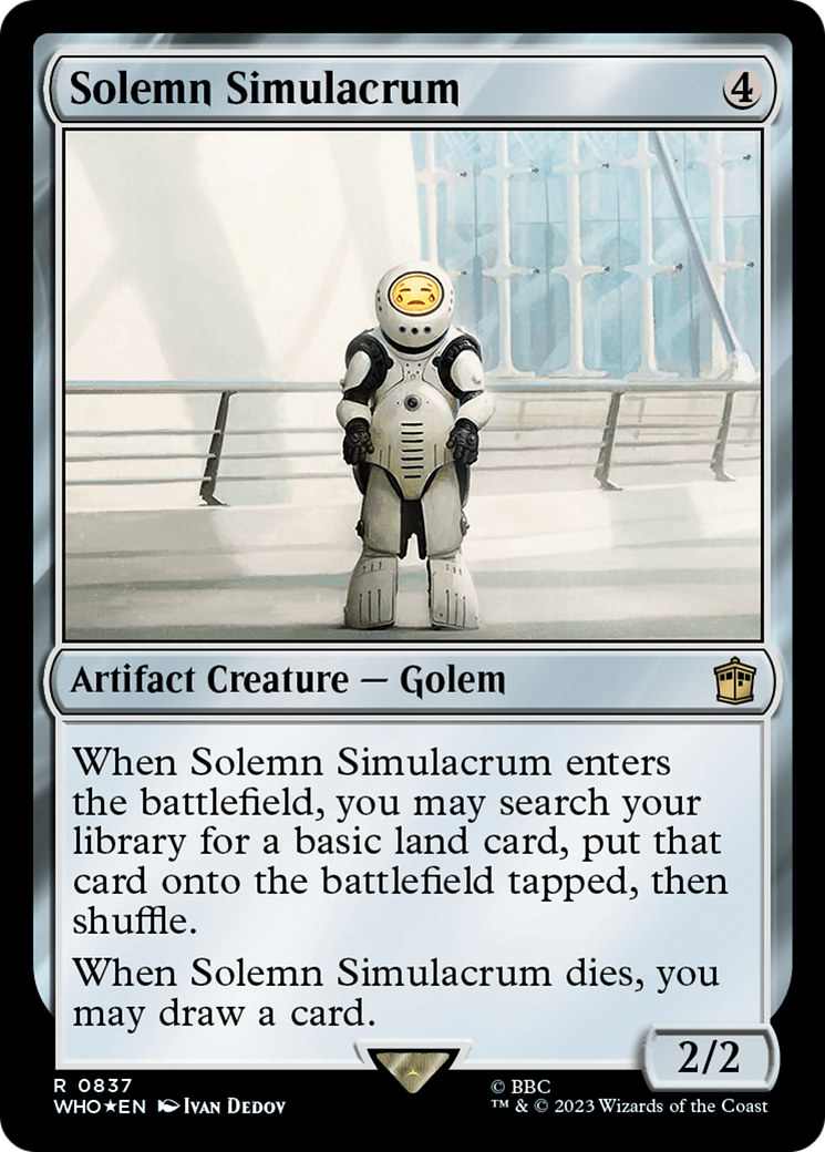 Solemn Simulacrum (Surge Foil) [Doctor Who] | Pegasus Games WI