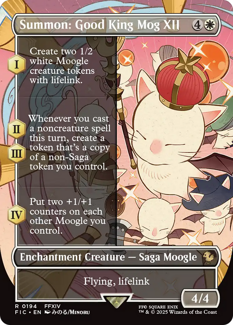 Summon: Good King Mog XII (Borderless) [FINAL FANTASY Commander] | Pegasus Games WI
