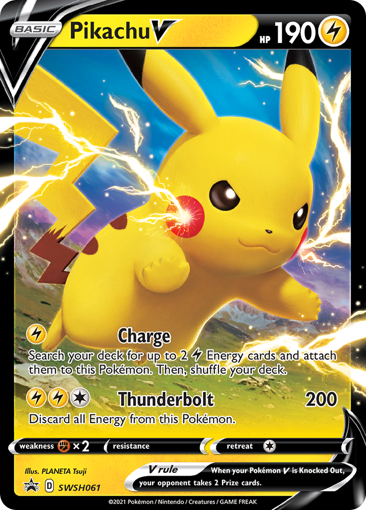 Pikachu V (SWSH061) [Sword & Shield: Black Star Promos] | Pegasus Games WI