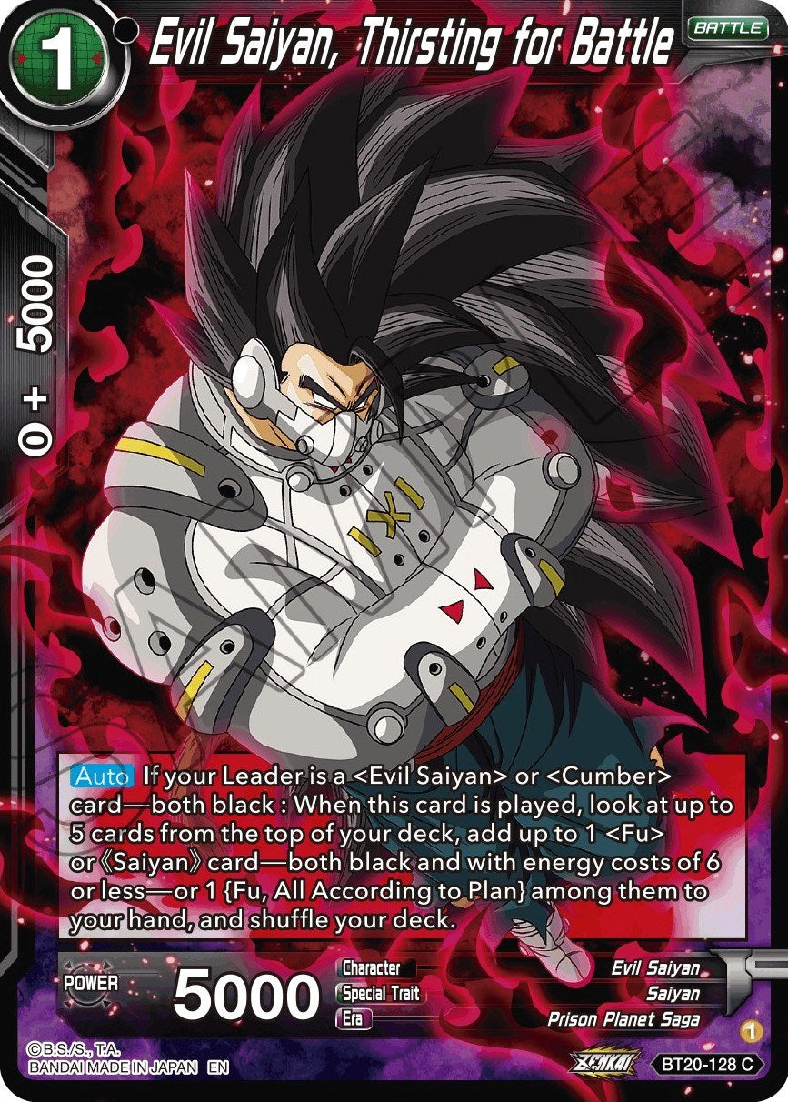 Evil Saiyan, Thirsting for Battle (BT20-128) [Power Absorbed] | Pegasus Games WI