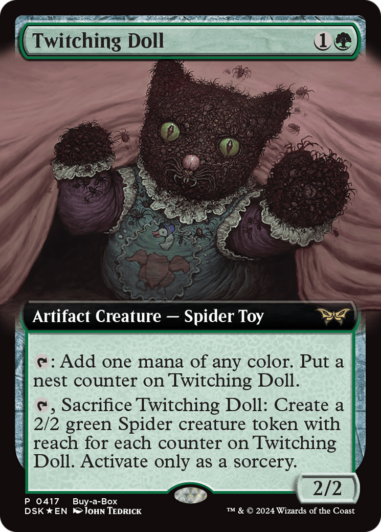 Twitching Doll (Extended Art) (Buy-a-box) [Duskmourn: House of Horror Promos] | Pegasus Games WI