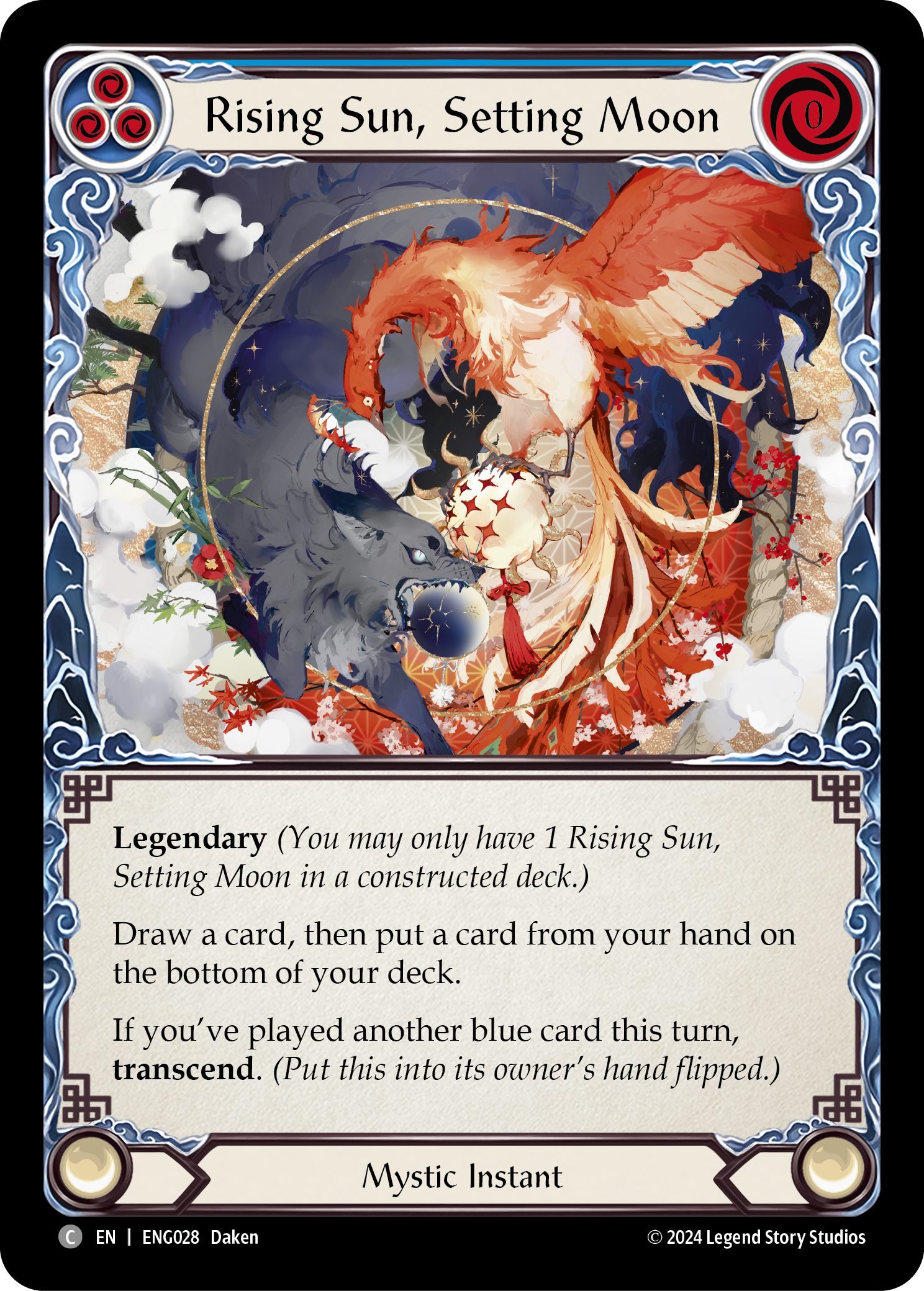 Rising Sun, Setting Moon [ENG028] (Part the Mistveil Enigma Blitz Deck) | Pegasus Games WI
