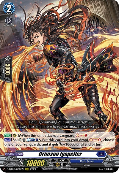 Crimson Igspeller (D-BT02/003EN) [A Brush with the Legends] | Pegasus Games WI