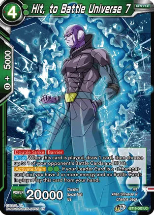 Hit, to Battle Universe 7 (BT16-062) [Realm of the Gods] | Pegasus Games WI