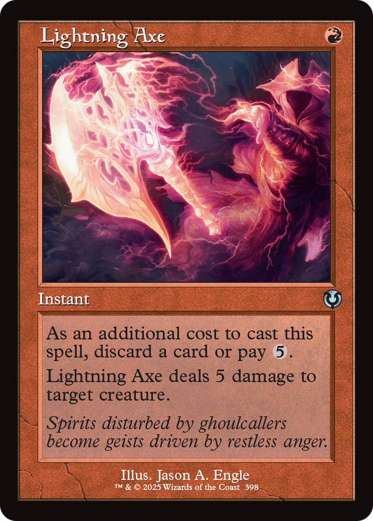 Lightning Axe (Retro Frame) [Innistrad Remastered] | Pegasus Games WI