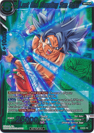 Last One Standing Son Goku (Event Pack 2 - 2018) (EX03-14) [Promotion Cards] | Pegasus Games WI