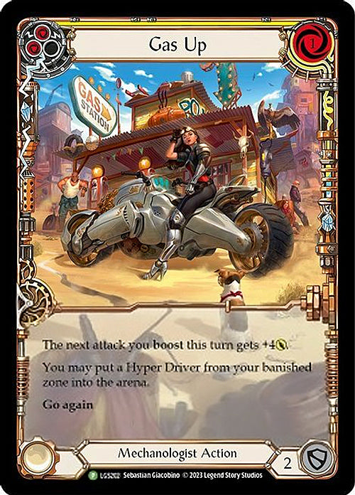 Gas Up (Yellow) [LGS203] (Promo)  Rainbow Foil | Pegasus Games WI