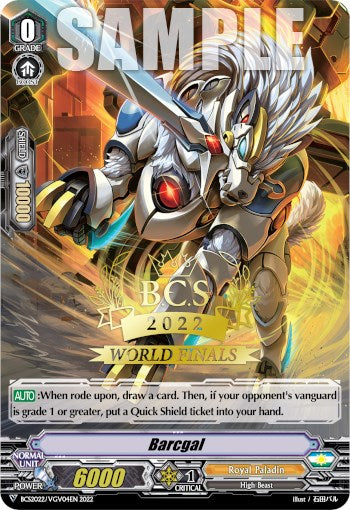 Barcgal (Worlds Finals 2022) (BCS2022/VCV04EN) [Bushiroad Event Cards] | Pegasus Games WI