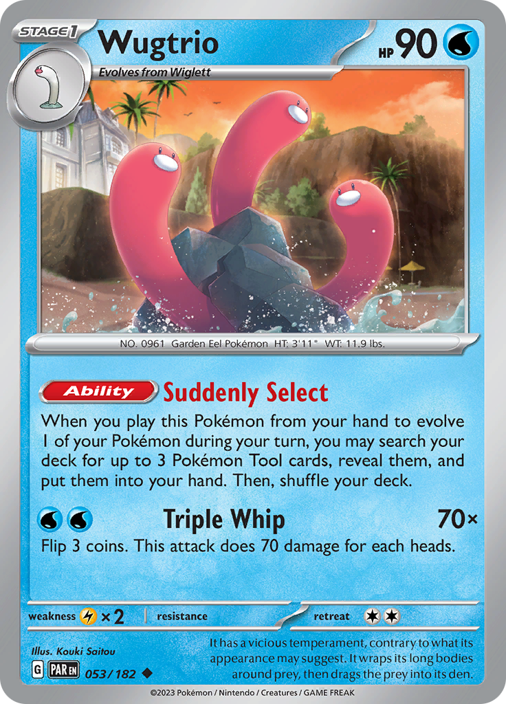 Wugtrio (053/182) [Scarlet & Violet: Paradox Rift] | Pegasus Games WI