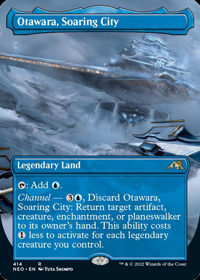 Otawara, Soaring City (Borderless Alternate Art) [Kamigawa: Neon Dynasty] | Pegasus Games WI