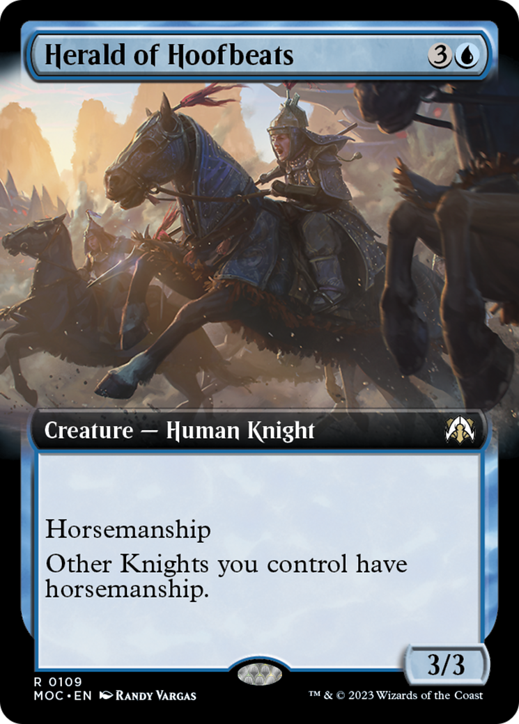 Herald of Hoofbeats (Extended Art) [March of the Machine Commander] | Pegasus Games WI