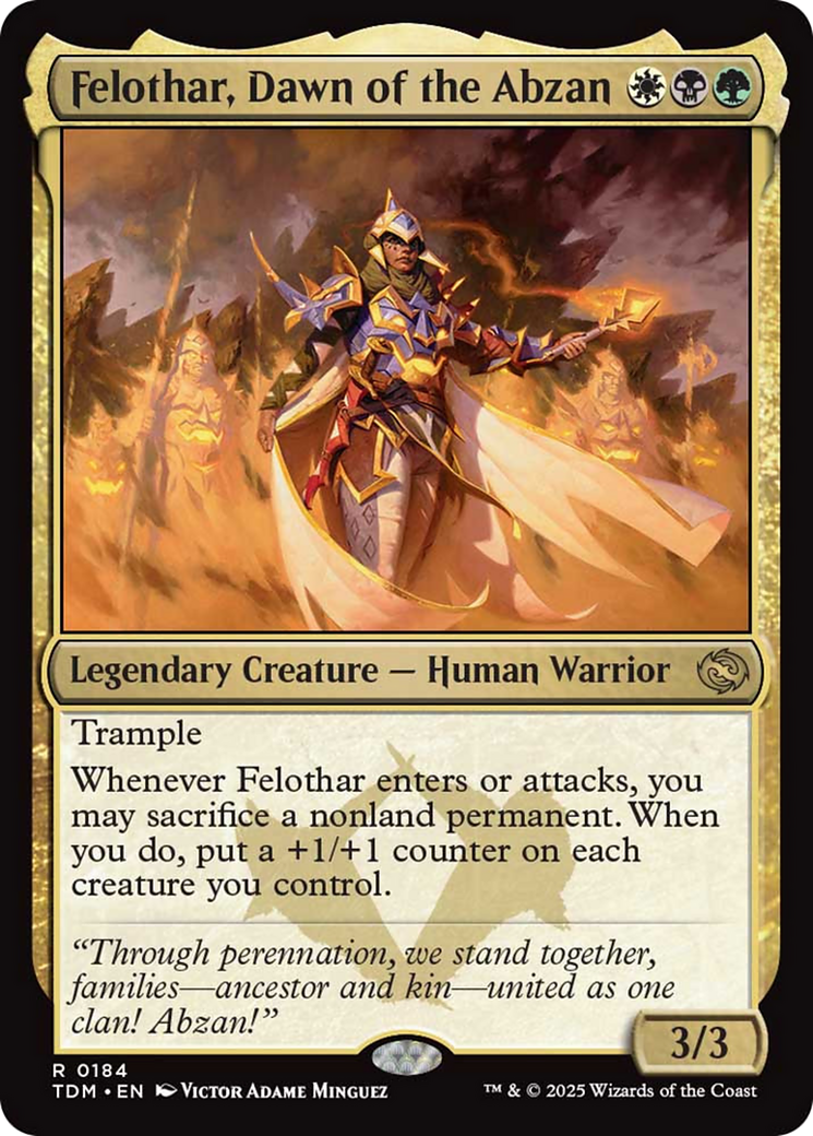 Felothar, Dawn of the Abzan [Tarkir: Dragonstorm] | Pegasus Games WI