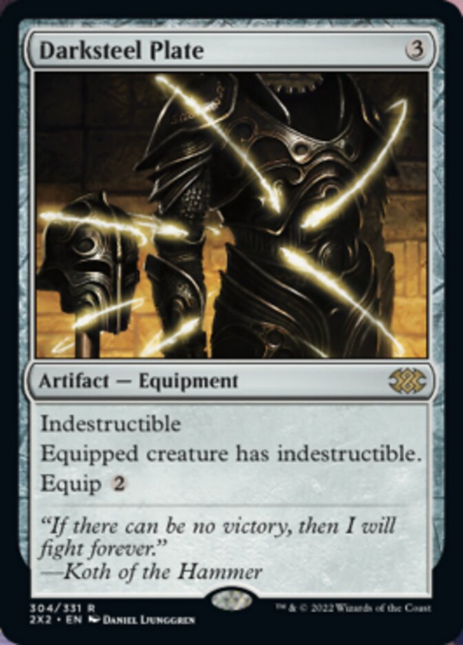 Darksteel Plate [Double Masters 2022] | Pegasus Games WI