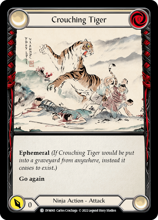 Crouching Tiger [DYN065] (Dynasty)  Rainbow Foil | Pegasus Games WI