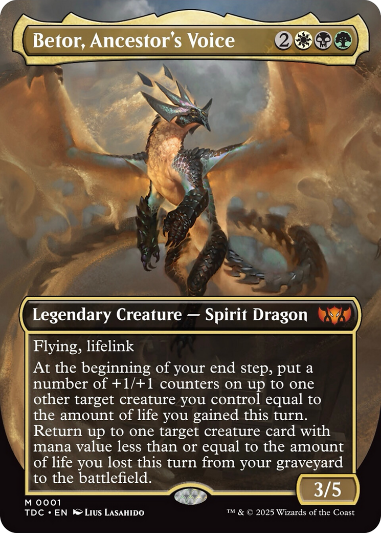 Betor, Ancestor's Voice (Borderless) [Tarkir: Dragonstorm Commander] | Pegasus Games WI