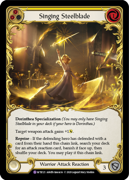 Singing Steelblade [U-WTR121] (Welcome to Rathe Unlimited)  Unlimited Rainbow Foil | Pegasus Games WI