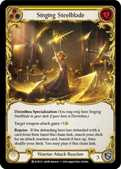 Singing Steelblade [U-WTR121] (Welcome to Rathe Unlimited)  Unlimited Rainbow Foil | Pegasus Games WI