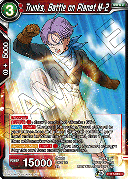 Trunks, Battle on Planet M-2 (BT17-013) [Ultimate Squad] | Pegasus Games WI