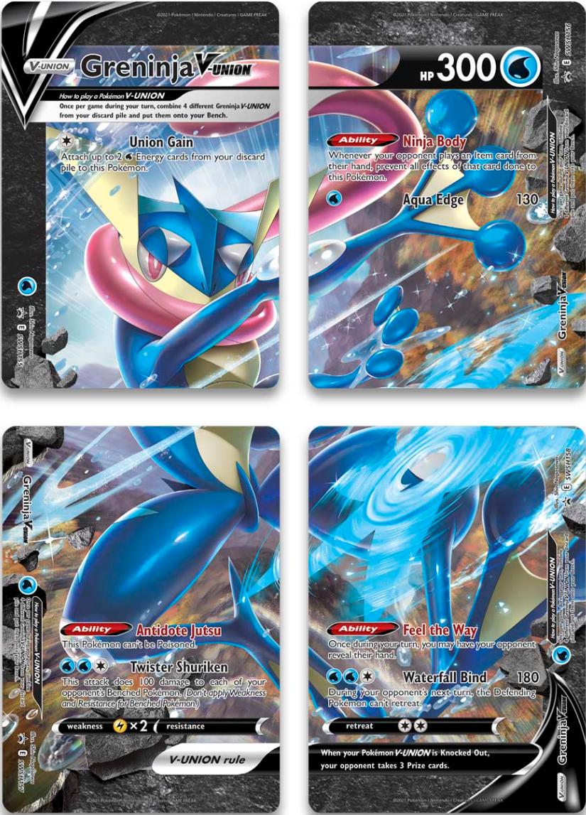 Greninja V-Union (Set of 4) [Sword & Shield: Black Star Promos] | Pegasus Games WI