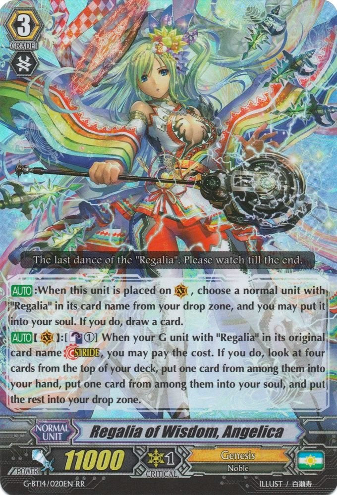 Regalia of Wisdom, Angelica (G-BT14/020EN) [Divine Dragon Apocrypha] | Pegasus Games WI