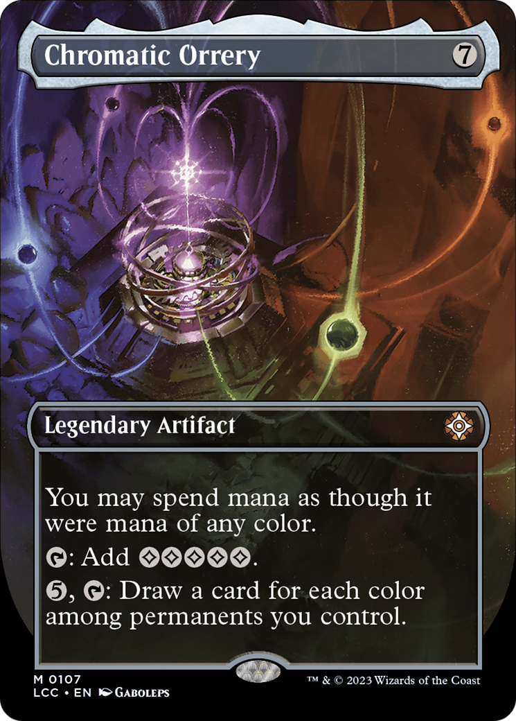 Chromatic Orrery (Borderless) [The Lost Caverns of Ixalan Commander] | Pegasus Games WI