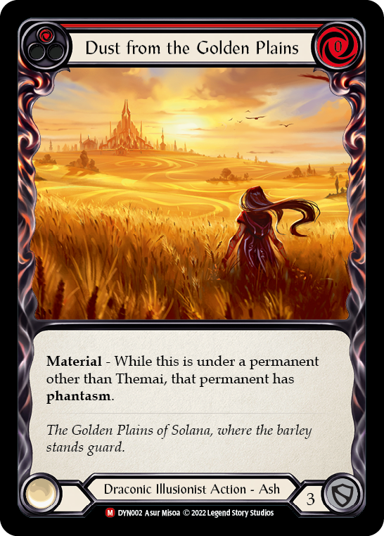 Dust from the Golden Plains [DYN002] (Dynasty)  Rainbow Foil | Pegasus Games WI