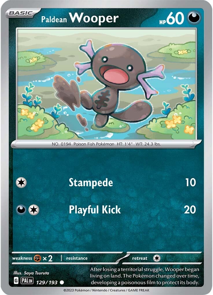 Paldean Wooper (129/193) [Scarlet & Violet: Paldea Evolved] | Pegasus Games WI