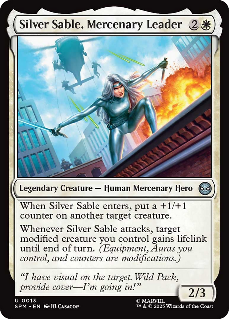 Silver Sable, Mercenary Leader [Marvel's Spider-Man] | Pegasus Games WI
