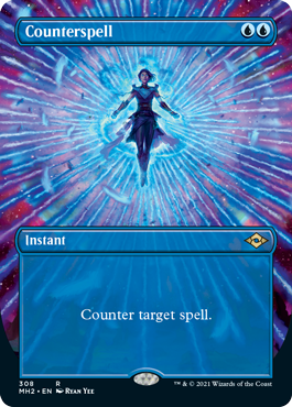 Counterspell (Borderless Alternate Art) [Modern Horizons 2] | Pegasus Games WI