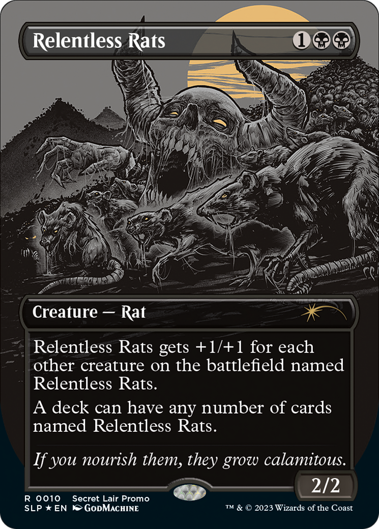 Relentless Rats (Borderless) [Secret Lair Showdown] | Pegasus Games WI