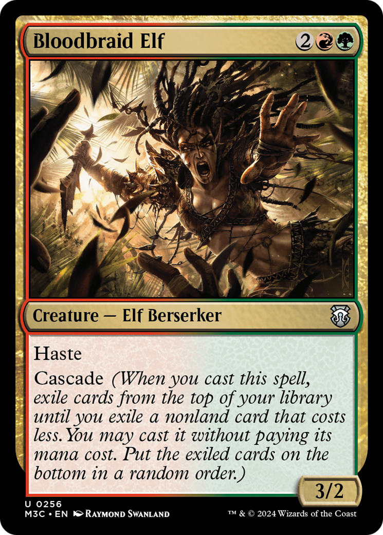 Bloodbraid Elf (Ripple Foil) [Modern Horizons 3 Commander] | Pegasus Games WI