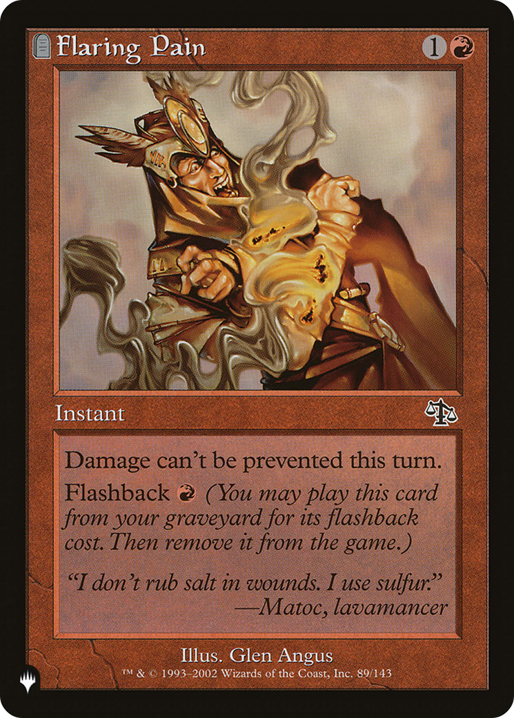 Flaring Pain [The List] | Pegasus Games WI