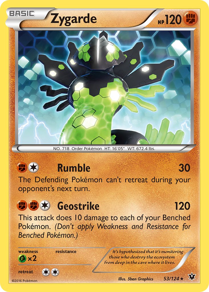 Zygarde (53/124) (Theme Deck Exclusive) [XY: Fates Collide] | Pegasus Games WI