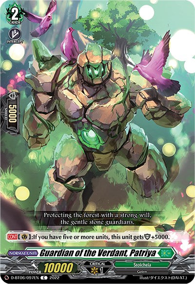 Guardian of the Verdant, Patriya (D-BT06/097EN) [Blazing Dragon Reborn] | Pegasus Games WI