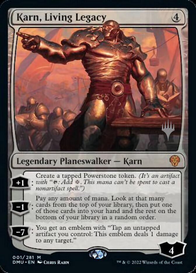 Karn, Living Legacy (Promo Pack) [Dominaria United Promos] | Pegasus Games WI