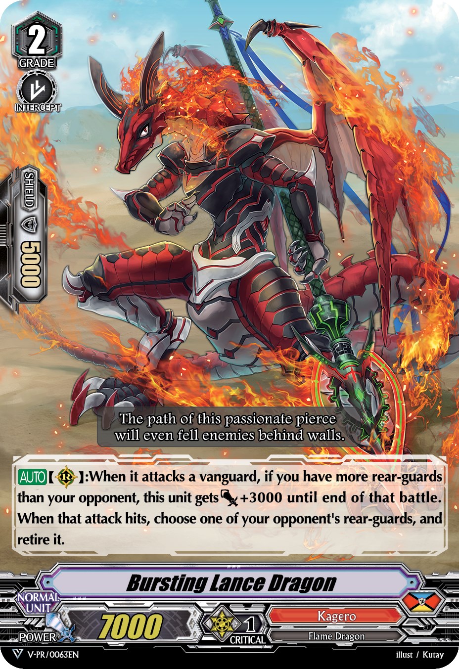 Bursting Lance Dragon (V-PR/0063EN) [V Promo Cards] | Pegasus Games WI