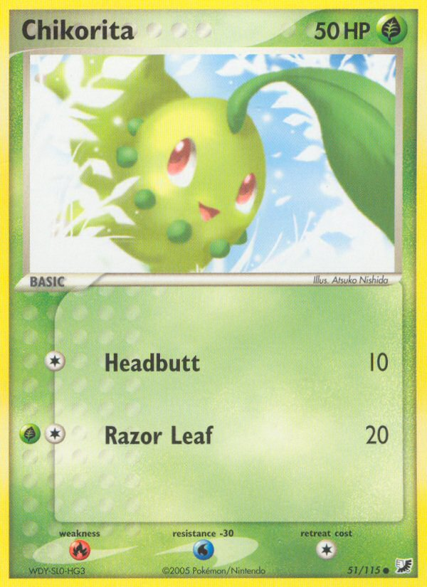 Chikorita (51/115) [EX: Unseen Forces] | Pegasus Games WI