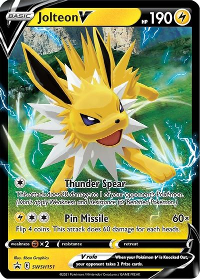 Jolteon V (SWSH151) [Sword & Shield: Black Star Promos] | Pegasus Games WI