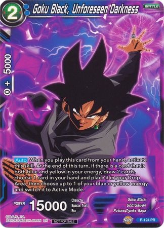 Goku Black, Unforeseen Darkness (Regional Championship 2020) (P-124) [Tournament Promotion Cards] | Pegasus Games WI