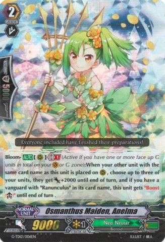Osmanthus Maiden, Anelma (RRR) (G-TD12/006EN) [Flower Princess of Abundant Blooming] | Pegasus Games WI