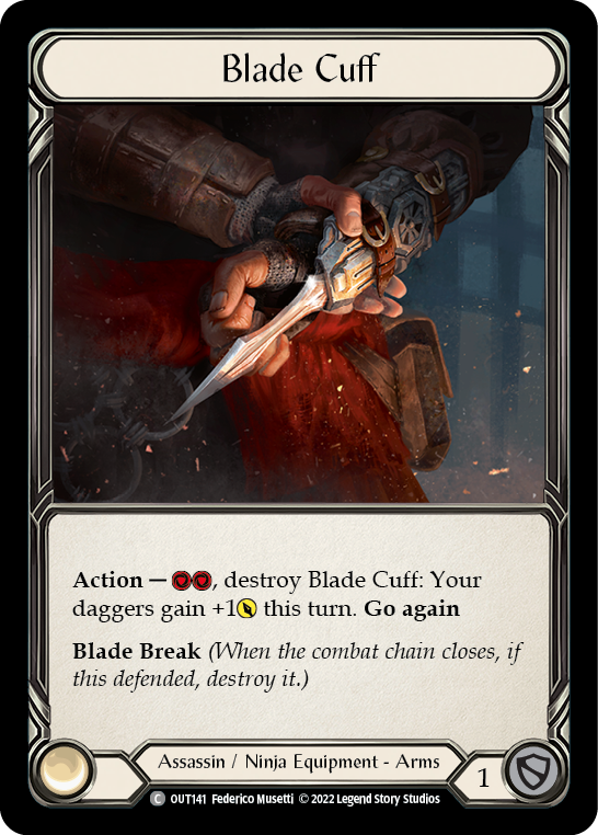 Blade Cuff [OUT141] (Outsiders)  Cold Foil | Pegasus Games WI