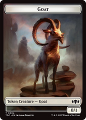 Plant // Goat Double-Sided Token [Tarkir: Dragonstorm Commander Tokens] | Pegasus Games WI