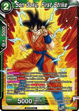 Son Goku, First Strike (Tournament Pack Vol. 8) (P-386) [Tournament Promotion Cards] | Pegasus Games WI